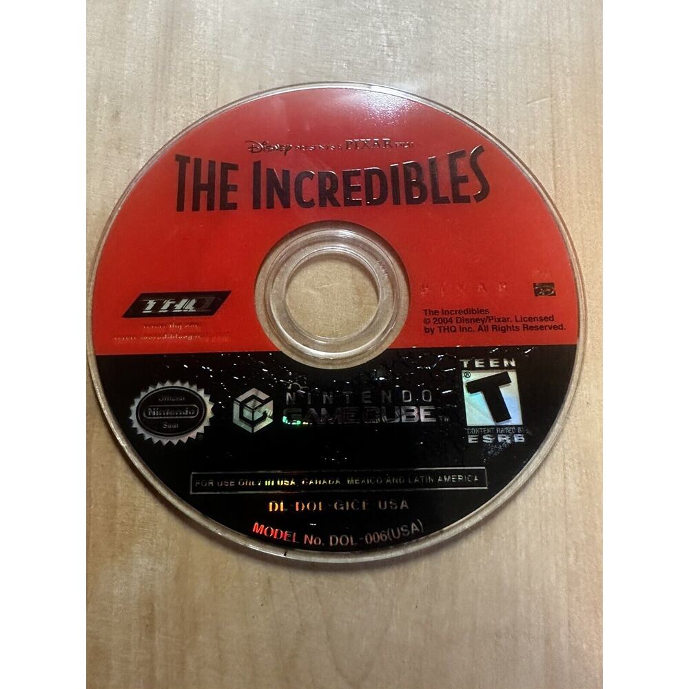 The Incredibles Gamecube Game Good Condition